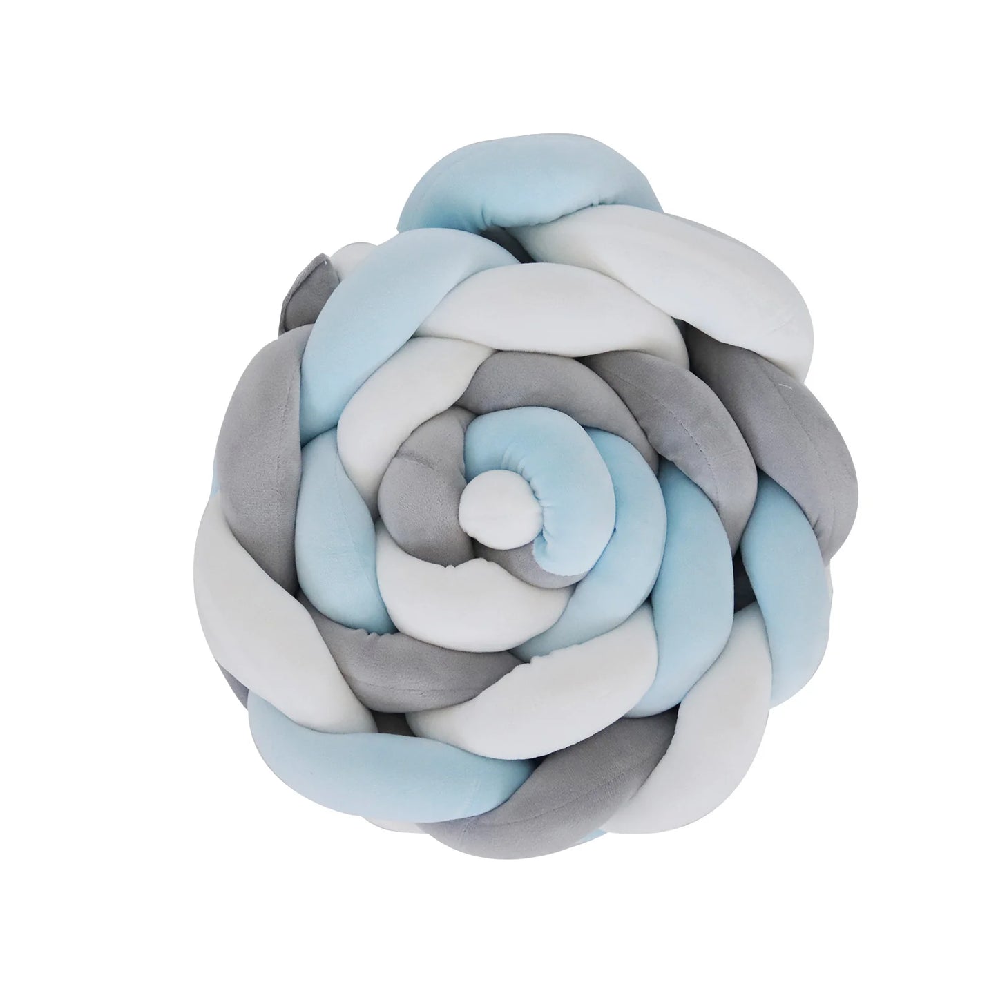 Snuggletime Braided Cot Bumper - Blue