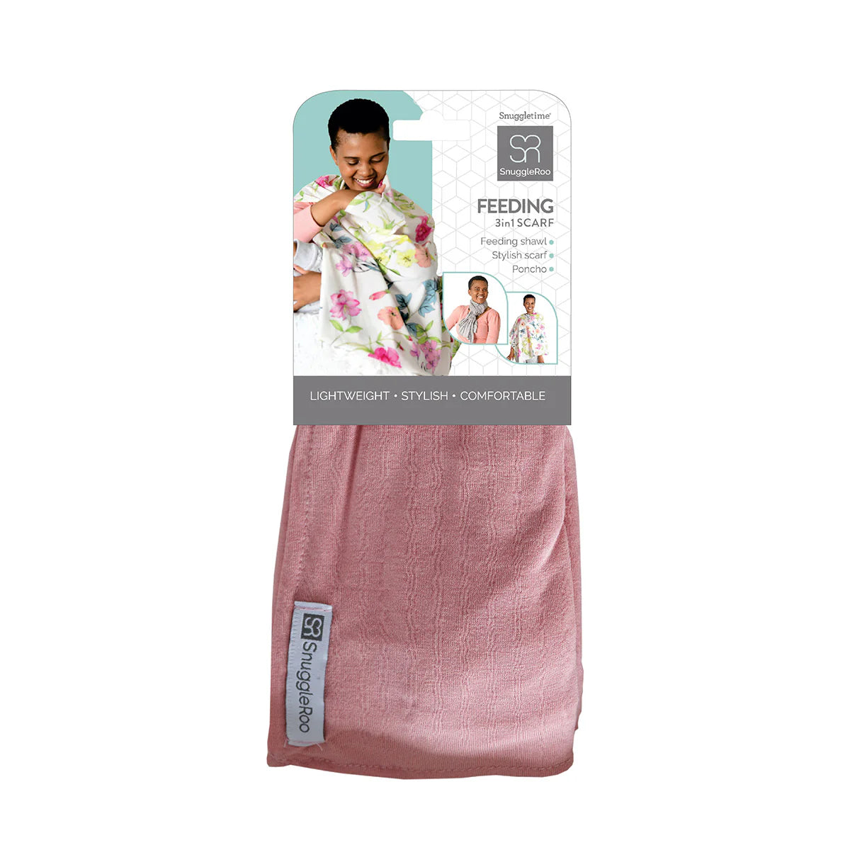 Snuggletime SnuggleRoo 3-in-1 Feeding Scarf - Dusty Pink