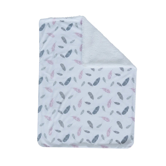 Snuggletime Mink Sherpa Blanket – Pink Feather