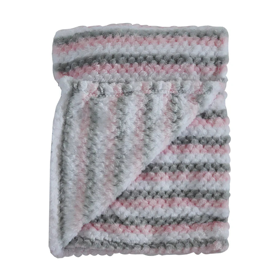 Snuggletime Honey Hive Fleece Blanket - Pink