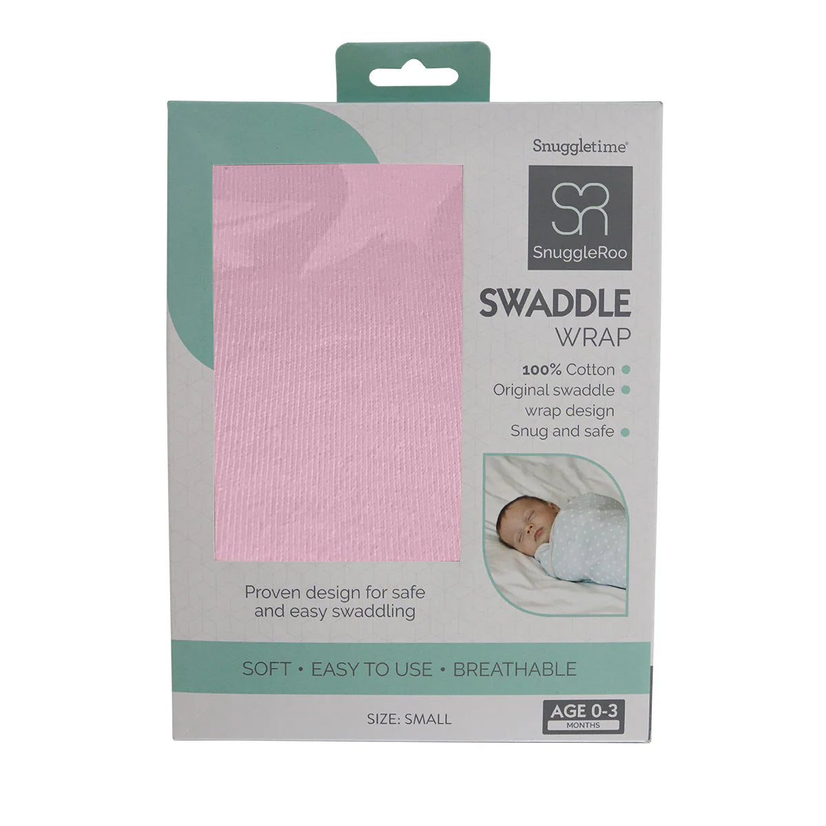 Snuggletime SnuggleRoo Swaddle Wrap - Pink