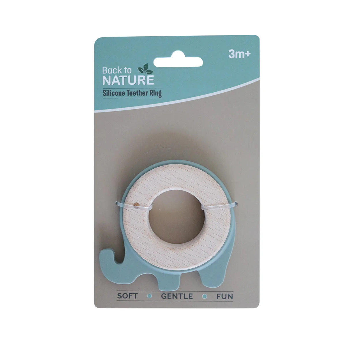 Back To Nature Teether Ring – Elephant - Green