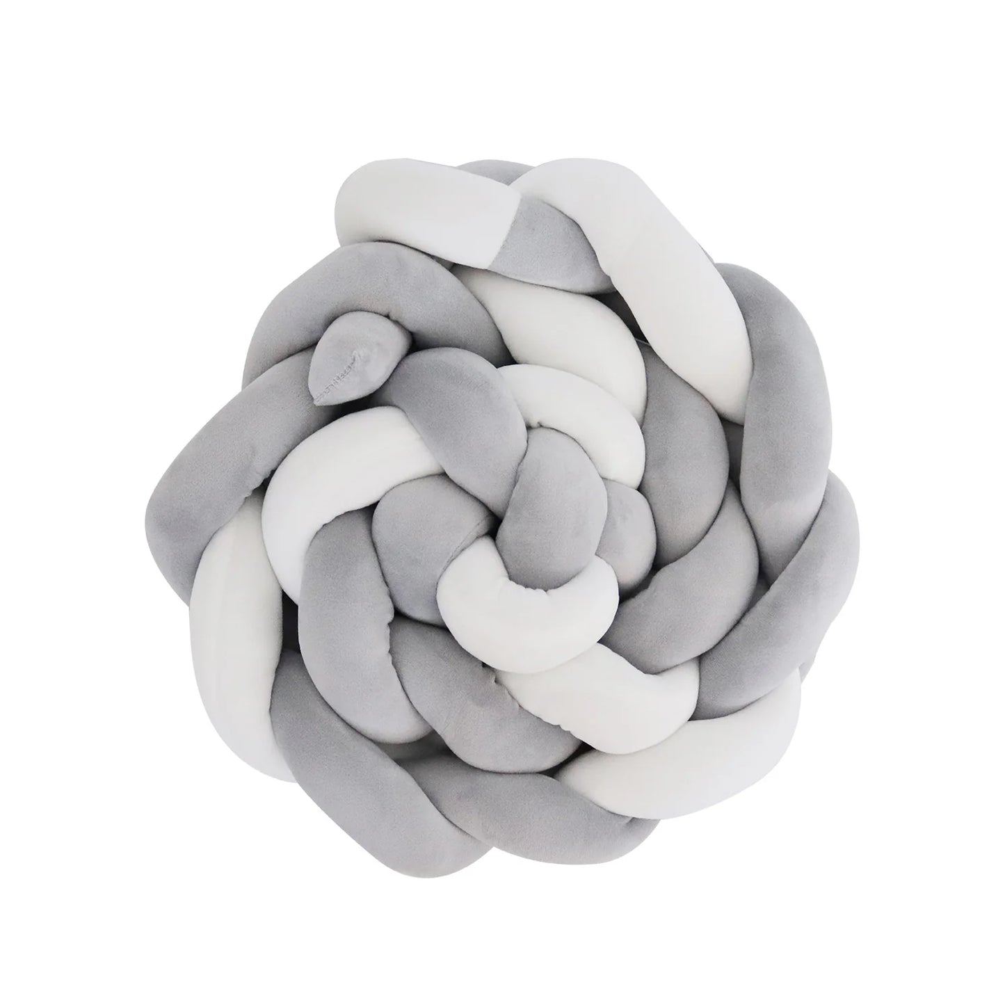 Snuggletime Braided Cot Bumper - Grey