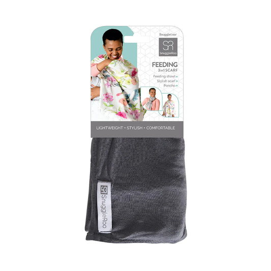 Snuggletime SnuggleRoo 3-in-1 Feeding Scarf - Charcoal