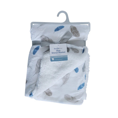 Snuggletime Mink Sherpa Blanket – Blue Feather