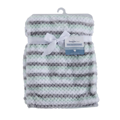 Snuggletime Honey Hive Fleece Blanket - Mint