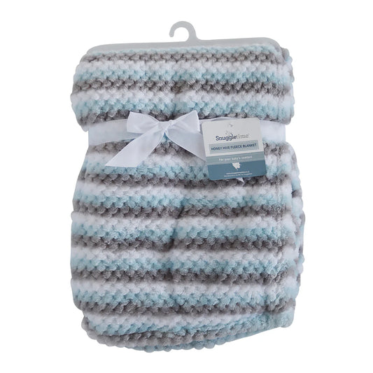 Snuggletime Honey Hive Fleece Blanket - Blue