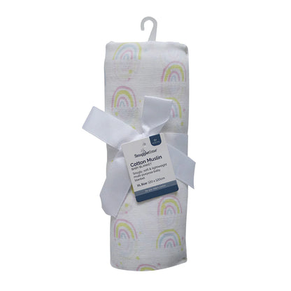 Snuggletime Cotton Muslin Receiver - Rainbow