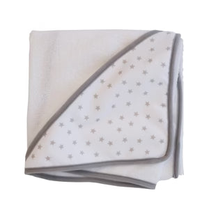 Snuggletime Super Soft Hooded Towel - Grey Star