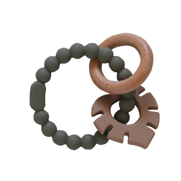 Back To Nature Silicone Teether Leaf