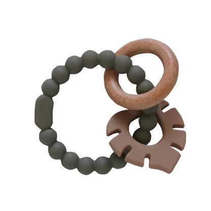Back To Nature Silicone Teether Leaf