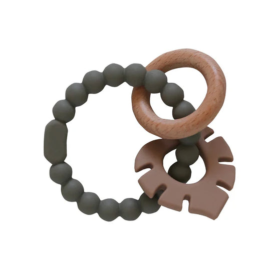 Back To Nature Silicone Teether Leaf