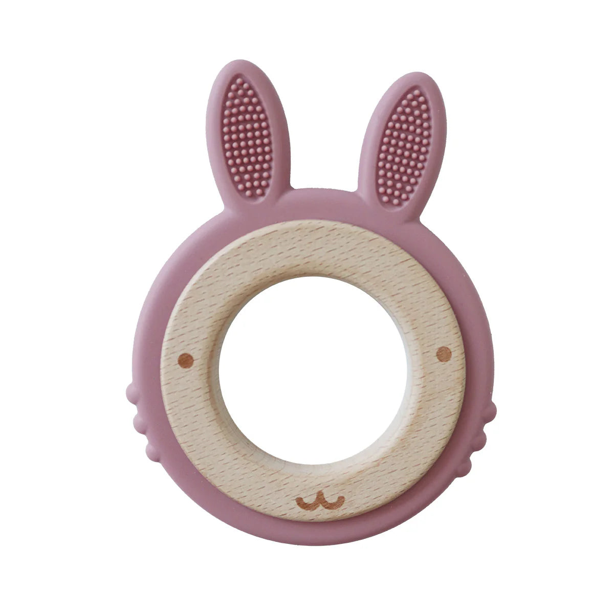 Back To Nature Teether Ring – Rabbit - Pink