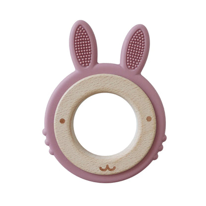 Back To Nature Teether Ring – Rabbit - Pink